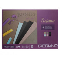 Blok kolorowych papierów do pasteli FABRIANO Tiziano | różne wymiary | Artmie
