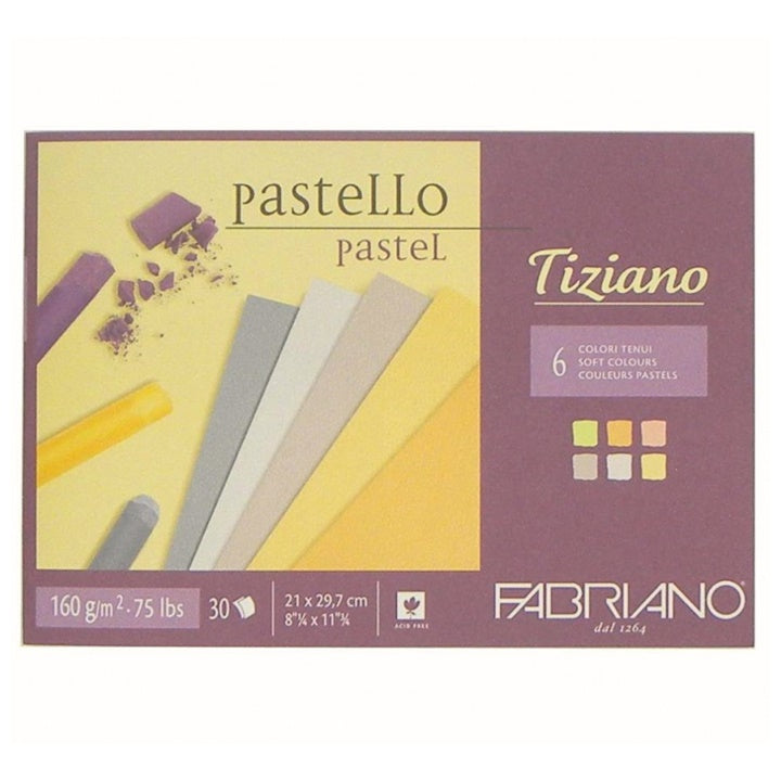Blok kolorowych papierów do pasteli FABRIANO Tiziano Soft | różne wymiary | Artmie