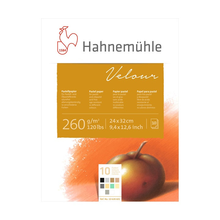 Blok kolorowych papierów do pasteli HAHNEMÜHLE VELOUR | Artmie
