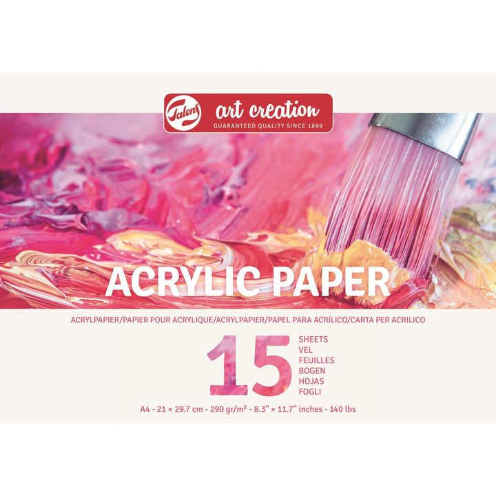 Blok papierów do farb akrylowych 15 arkuszy | różne formaty | Artmie