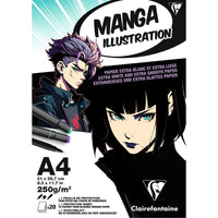 Blok papierów CLAIREFONTAINE Manga Illustration 250 g/m² A5 – A3 - 20 arkuszy