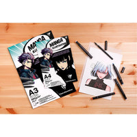 Blok papierów CLAIREFONTAINE Manga Illustration 250 g/m² A5 – A3 - 20 arkuszy