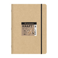 Blok papierów kraft CLAIREFONTAINE 115 g/m² – A5 – A4, 20 arkuszy