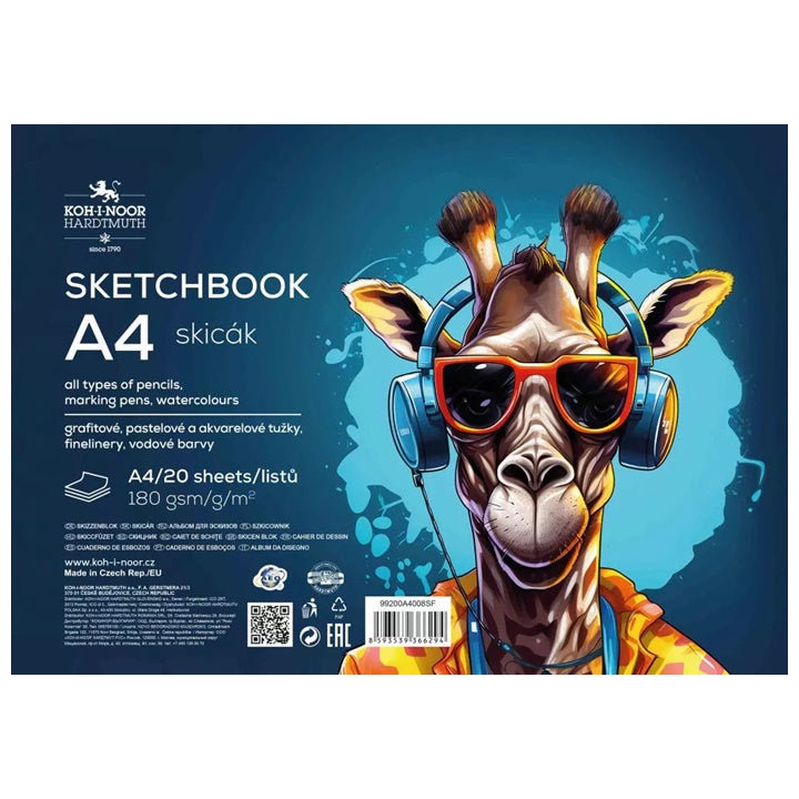 Blok papieru do szkicowania A4 20 arkuszy | Artmie
