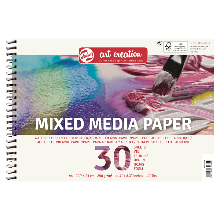 Blok podkładów do mieszania mediów / 30 artkuszy | Artmie