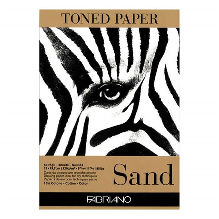 Blok szkicowy FABRIANO brązowy TONED SAND | różne wymiary | Artmie