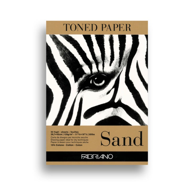 Blok szkicowy FABRIANO brązowy TONED SAND | różne wymiary | Artmie