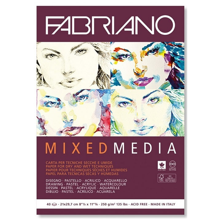 Blok szkicowy FABRIANO Mixed Media | różne wymiary | Artmie