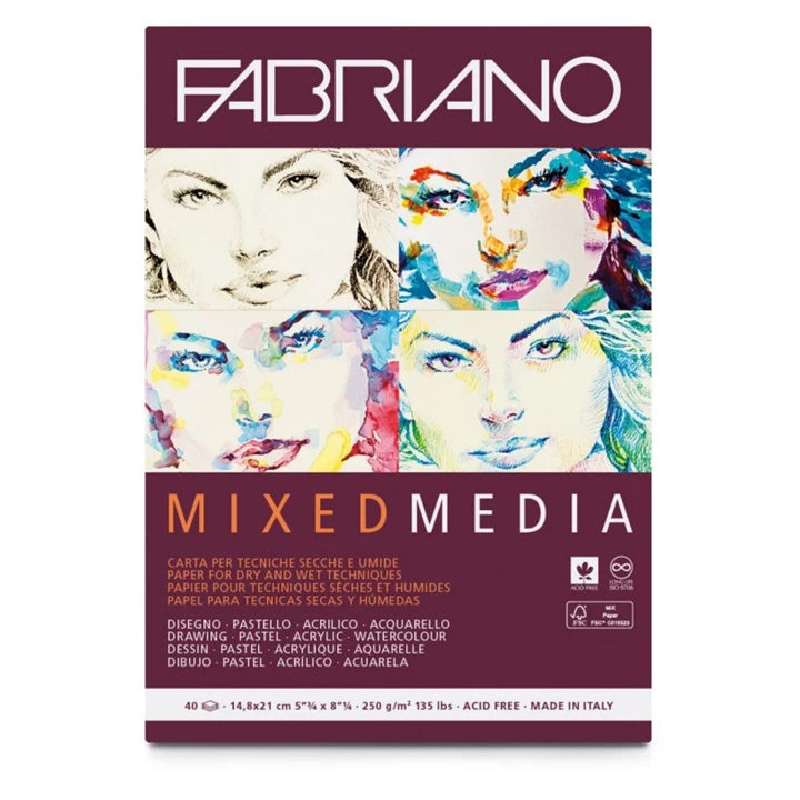 Blok szkicowy FABRIANO Mixed Media | różne wymiary | Artmie