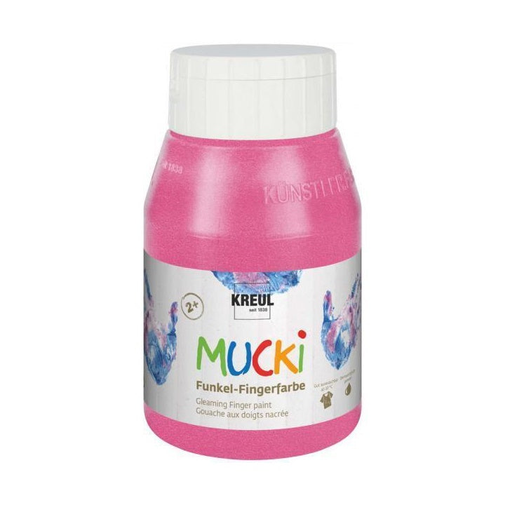 Błyszczące farby do malowania palcami dla dzieci MUCKI 500 ml | różne odcienie | Artmie