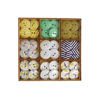 Drewniane guziki Craft Sensations 36 szt. – Set 1