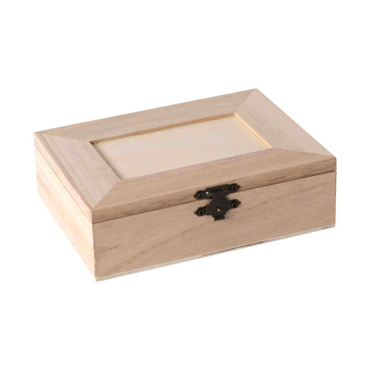 Pudełko z 4 przegródkami 14 x 10 x 3,5 cm – i lusterko wewnątrz