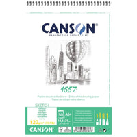 CANSON 1557 szkicownik na spirali 120 g/m² A5 30 arkuszy