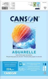 Canson blok do akwareli CP 224 g/m² 10 arkuszy A4 klejony