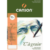 Canson C a grain blok do szkicowania 180 g A3, 30 arkuszy, drobnoziarnisty klejony