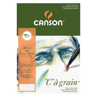 Szkicownik CANSON C a grain 180 g/m² A4, 30 arkuszy, drobnoziarnisty, spirala