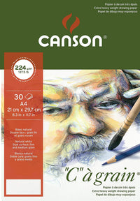 Szkicownik CANSON C a grain 224 g/m² A3 - 30 arkuszy, drobnoziarnisty klejony