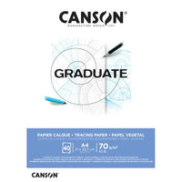 CANSON Graduate blok kalki kreślarskiej A4 klejony 72 g/m² - 40 arkuszy