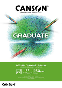 Canson Graduate blok rysunkowy biały 160 g/m² 30 arkuszy A5 klejony