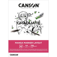 Canson Graduate Manga blok 200 g/m² - 30 arkuszy, A4, klejony