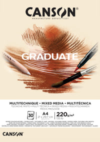Canson Graduate Mix Media blok Natural 220 g 30 arkuszy A4 klejony