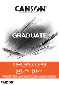 Canson Graduate szkicownik 96 g/m² 40 ark. A3 klejony