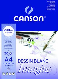 CANSON Imagine szkicownik 200 g/m² 50K A4 drobnoziarnisty klejony
