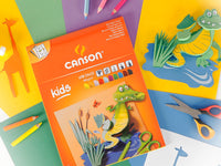 CANSON Kids kolorowy blok rysunkowy 185 g/m² - 10 arkuszy, 24 x 32 cm