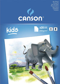 CANSON Kids blok rysunkowy 200 g/m² 20 arkuszy A4 klejony