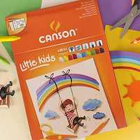 Kolorowy blok rysunkowy CANSON Kids A4 - 120 g/m², 30 arkuszy, miks 10 kolorów
