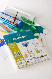 Szkicownik dla dzieci CANSON Kids 160 g/m² A4 klejony - 40 arkuszy