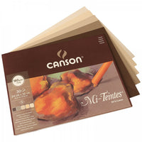 Canson Mi-Teintes klejony blok do pasteli 160 g/m² 30 arkuszy Earth - 32 x 41 cm