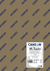 Papier do pasteli Canson Mi-Teintes A3 160 g - 10 arkuszy – Kasztanowy brąz 188
