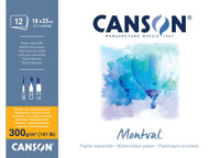 CANSON Montval blok do akwareli CP 300 g/m² - 12 arkuszy, 18 x 25 cm