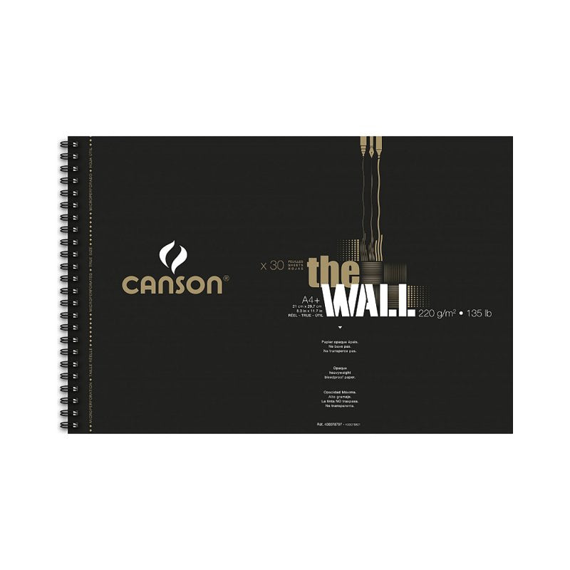 Canson The Wall szkicownik 220 g 30K A4+ na spirali