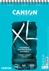 Canson XL blok do akwareli CP White 300 g/m² - 30 arkuszy, A4, na spirali