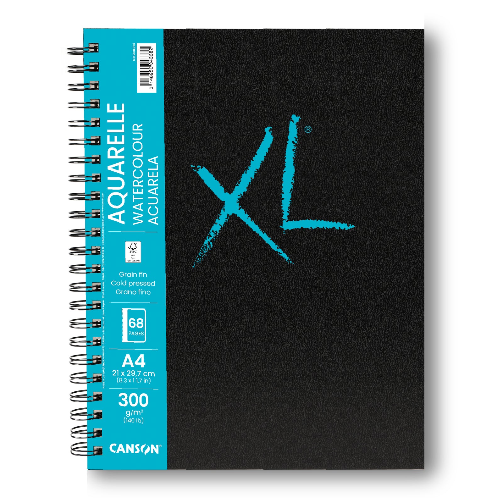 Canson XL Aquarelle blok akwarelowy na spirali A4 300 g 68 arkuszy