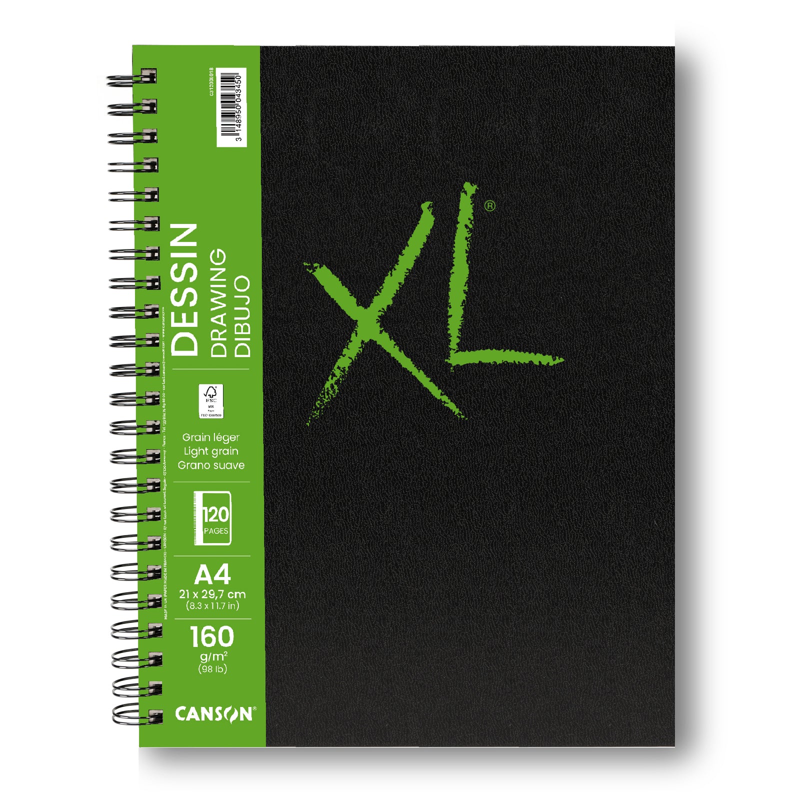 Canson XL Drawing blok do rysunku 160 g/m² 120 arkuszy A4