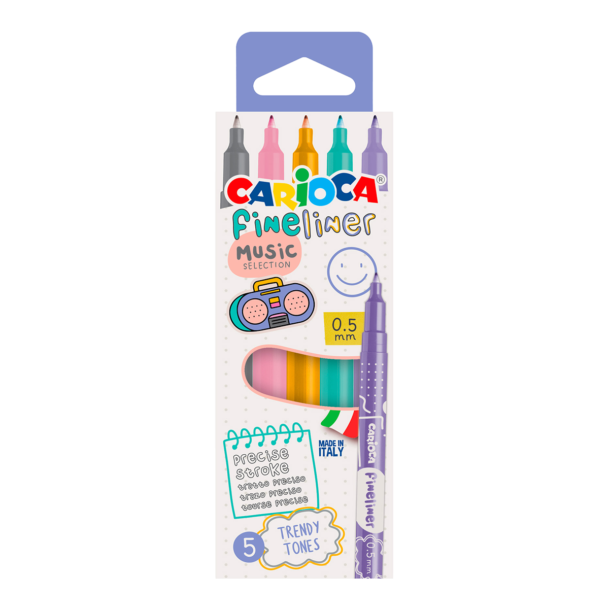 Carioca Fineliner 0,5 mm, miks kolorów