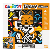 Carioca kolorowanki welurowe 4 szt. – VAN ORTON Art