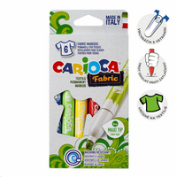 Carioca markery do tkanin, końcówka maxi, mix kolorów