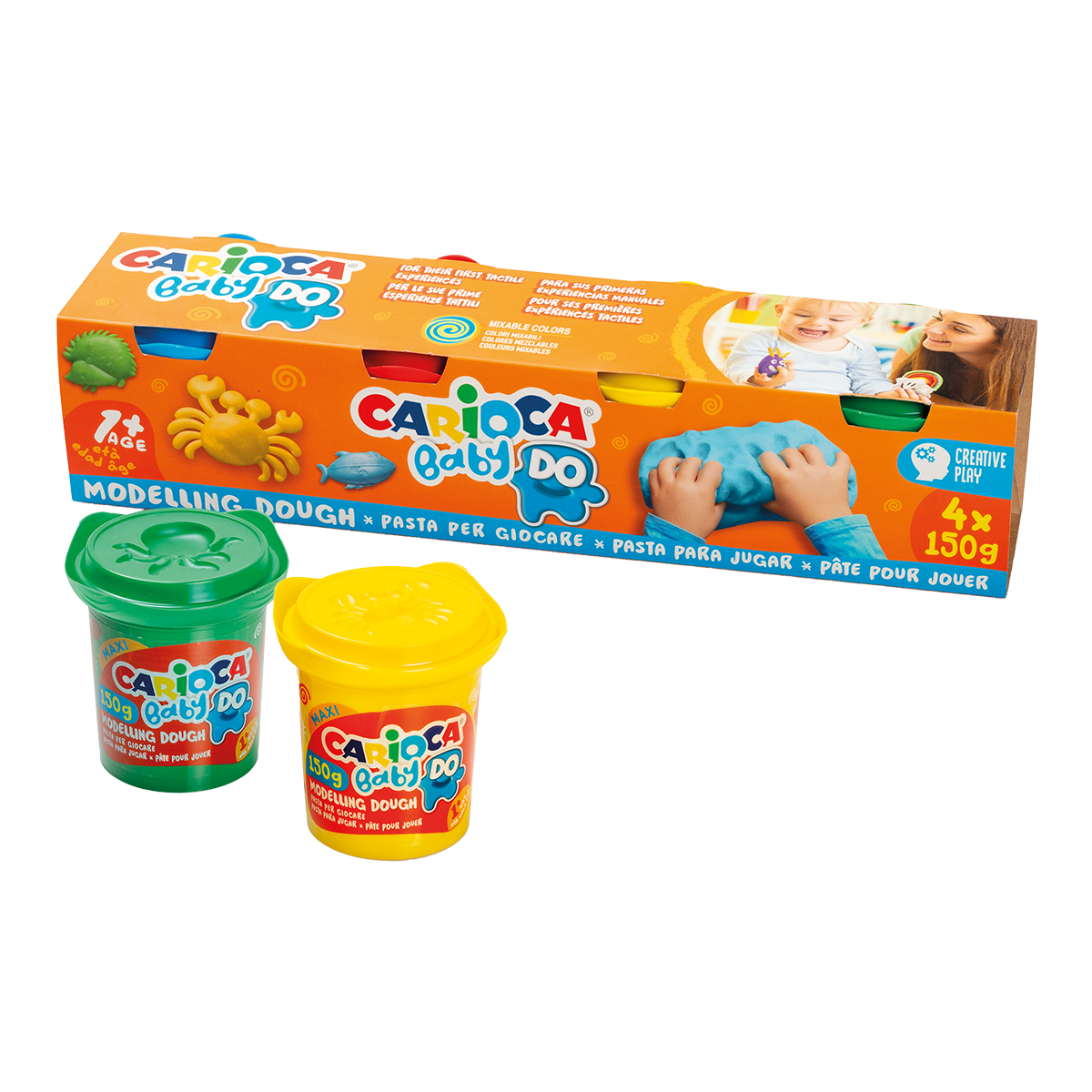 Carioca masa plastyczna Baby Do 1+, 150 g, miks kolorów