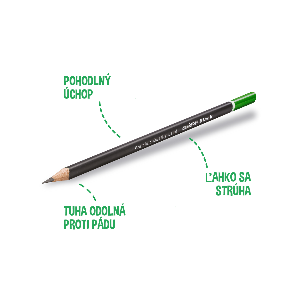 Carioca ołówek trójkątny Black, 12 szt.