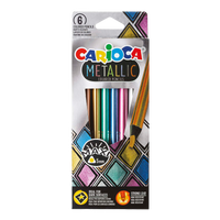 Carioca trójkątne kredki metaliczne Metallic, 6 szt.
