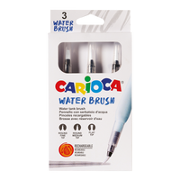 Carioca zestaw pędzli wodnych ze zbiorniczkiem, 3 szt.