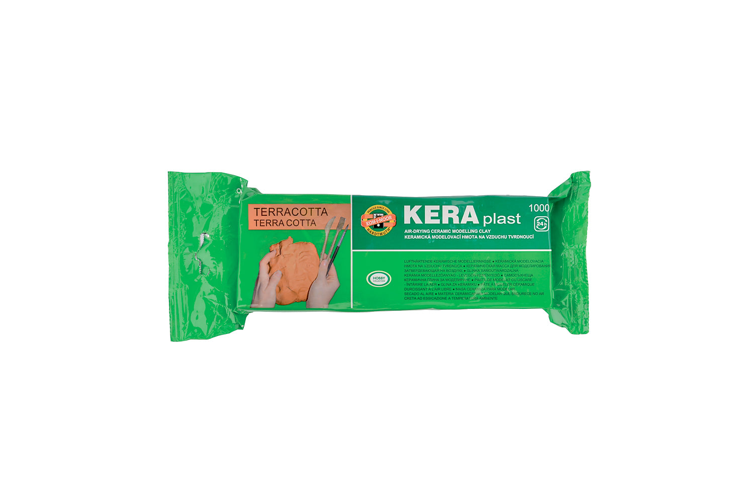 Ceramiczna glinka, modelina samoutwardzalna - Terracotta / 1000g | Artmie