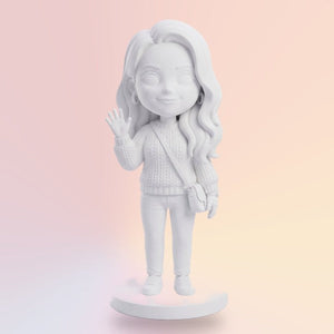 Biała figurka 3D 25 cm