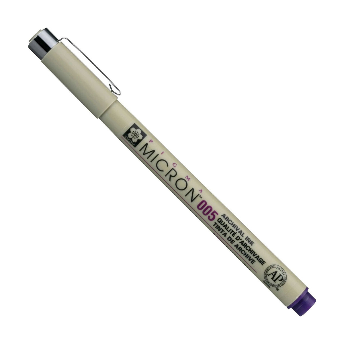 Cienkopis SAKURA Pigma Micron fioletowy 0,20 – 0,50 mm