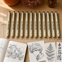 Cienkopis techniczny fineliner czarny, końcówka 0,20 – 3 mm