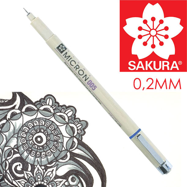 Cienkopis techniczny SAKURA Pigma Micron BLACK | różne grubości | Artmie